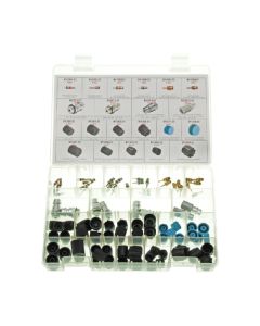 Assortiment afsluitdopjes-ventielen-nippels