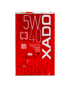 XADO 5W-40 Synthetische Motorolie Red Boost 4 liter